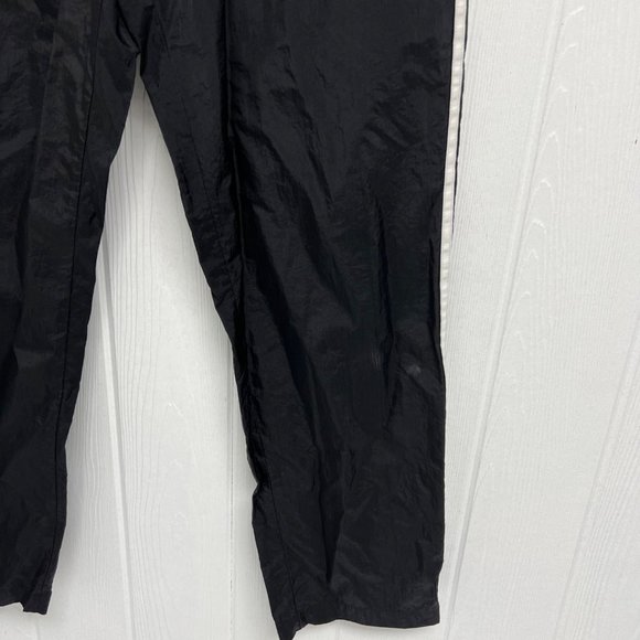 Adidas Men's Straight Leg Black Three Striped Track Pants ankle zip Size XL - Picture 12 of 13